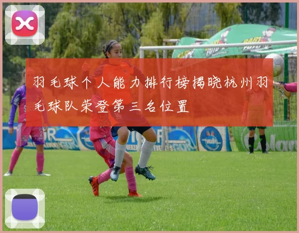 羽毛球个人能力排行榜揭晓杭州羽毛球队荣登第三名位置